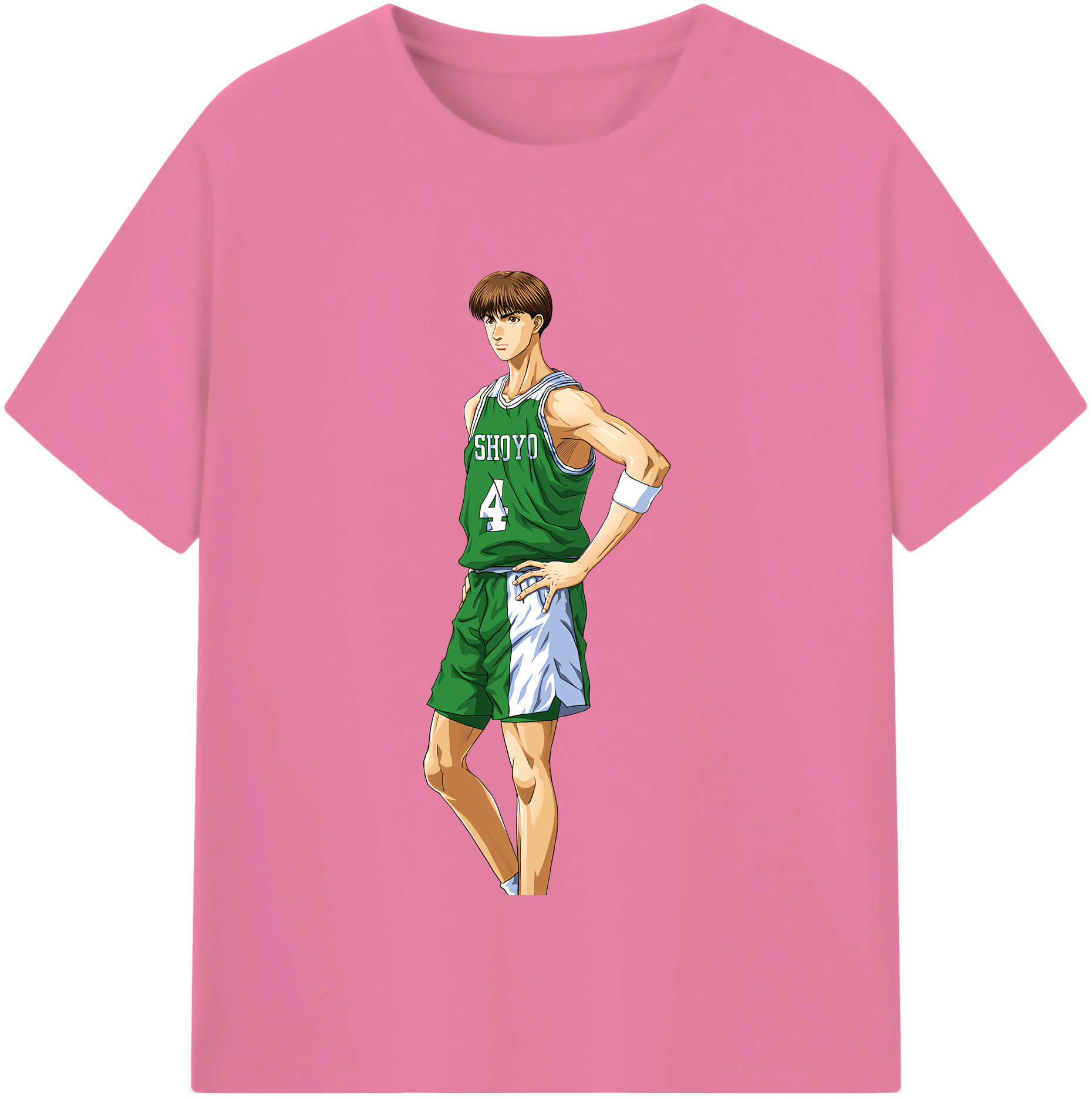 SLAM DUNK／スラムダンク 綿100％半袖Tシャツ（フロントプリント）